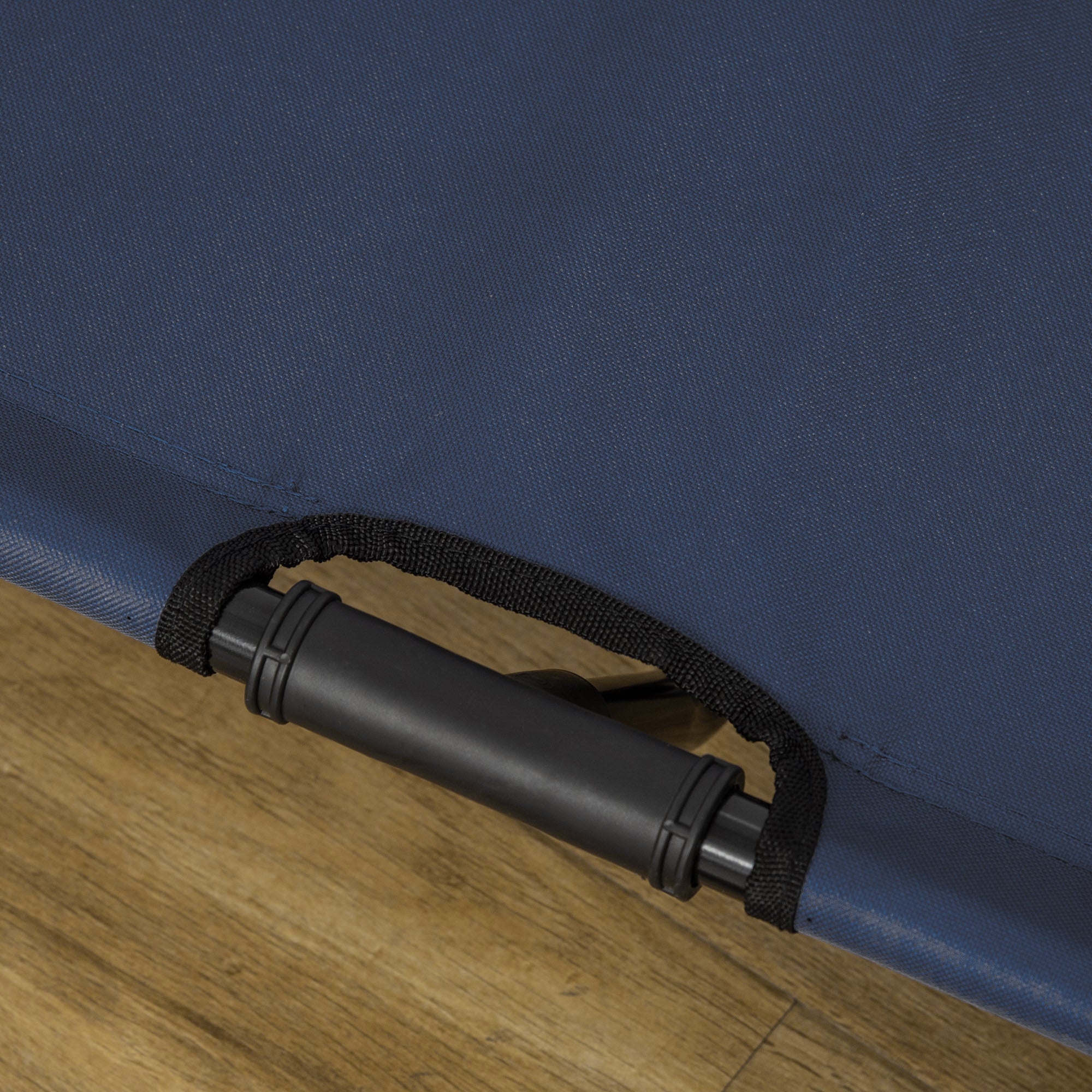 Kozy Raised Dog Bed Cat Elevated Lifted Portable Camping w/ Metal Frame Blue (Large)