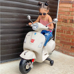 Vespa Kids Ride On Motorcycle, 6V, W/LED Lights