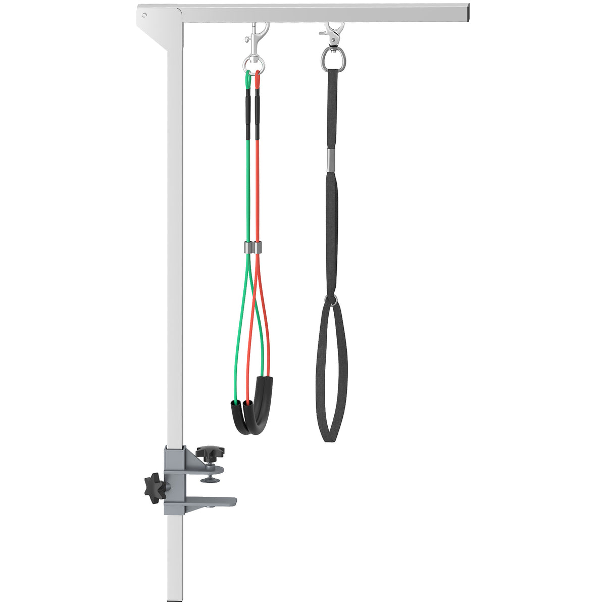 Kozy Adjustable Pet Grooming Arm, with Clamp, Haunch Holders & Grooming Loop - Sliver-Tone