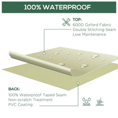 Kozy 600D Oxford Cloth Furniture Cover Single Chair Garden Patio Outdoor Protector Waterproof 68x87x44-77cm