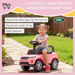 Kozy Land Rover Licensed Toddler Ride on Car with Horn, Engine Sounds, Under-Seat Storage, for 18-36 Months, Pink