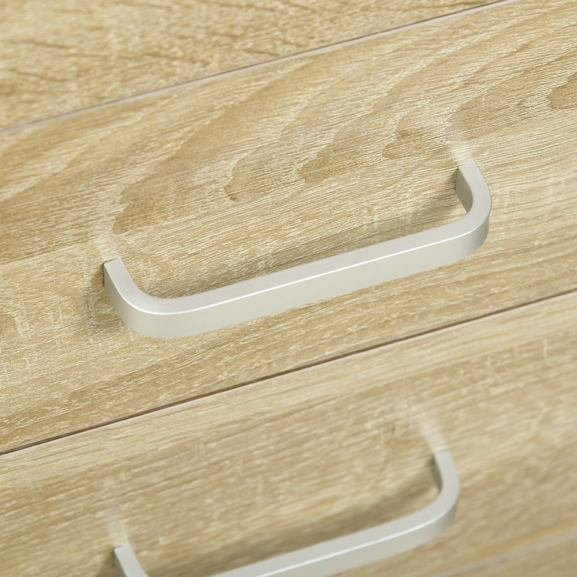 Kozy Computer Desk, Home Office Desk with Lockable Drawer, Storage Shelf for Study Bedroom, 110 x 50 x 76 cm, Oak