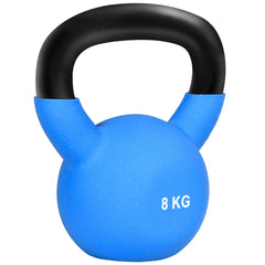 Kozy Soft Kettlebell, 8kg Kettle Bell with Non-Slip Handle for Home Gym Weight Lifting and Strength Training, Blue