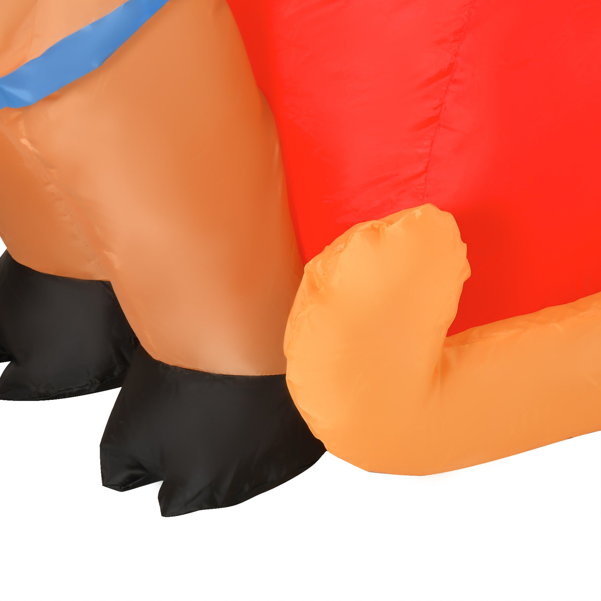 Kozy 6.5ft Christmas Inflatable Santa Claus on Sleigh Deer, LED Lighted for Home Indoor Outdoor Garden Lawn Decoration Party Prop