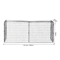 HOMCOM Extendable Safety Fireguard Extendable Fireguard Screen-Black