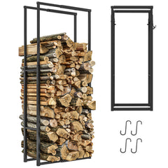 Kozy - 40-65/100-150cm Adjustable Metal Firewood Log Holder
