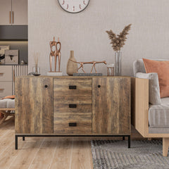 Kozy Modern Mango Wood-Effect Sideboard