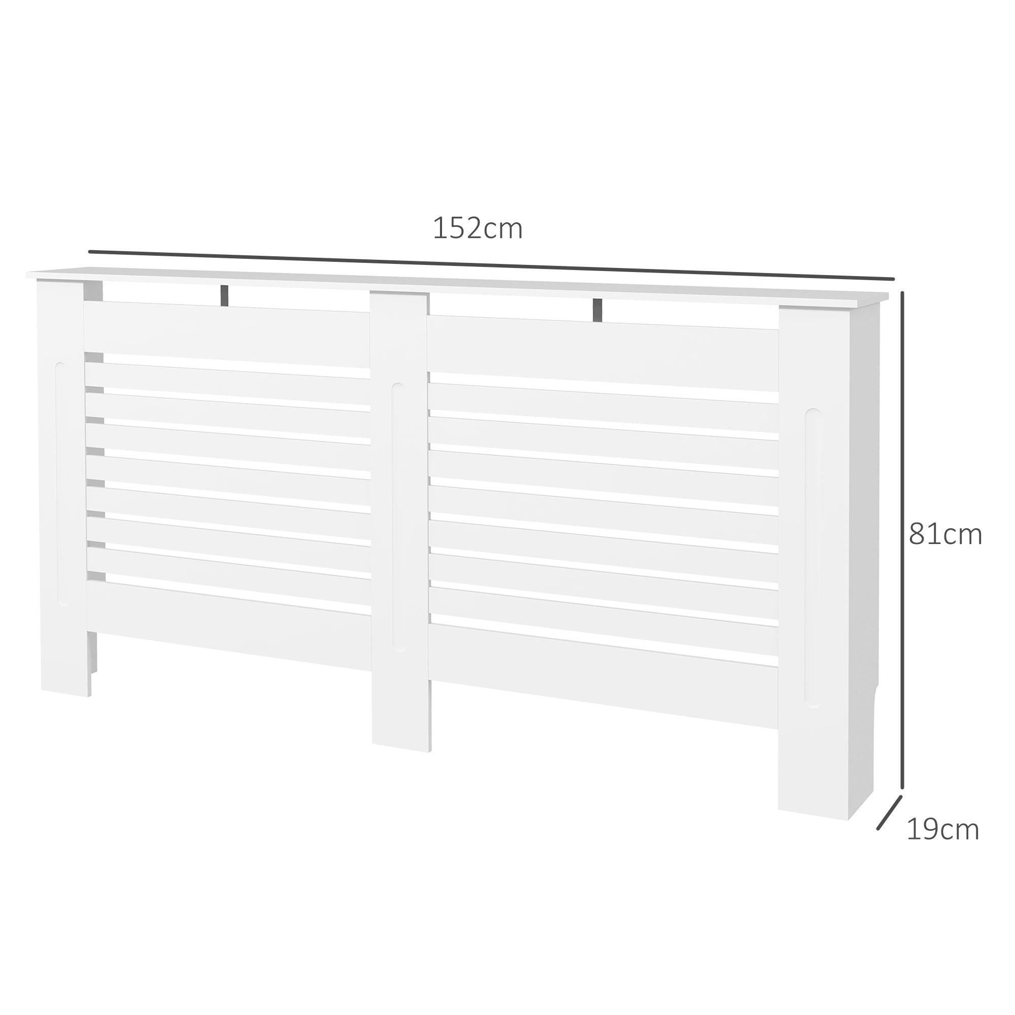 HOMCOM 152Lx19Wx81H cm MDF Radiator Cover