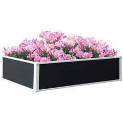 Kozy 302L Raised Garden Bed, Weather-resistant PP Planter Box Containers for Outdoor Patio Plant Flower Vegetable, 120 x 90 x 30 cm