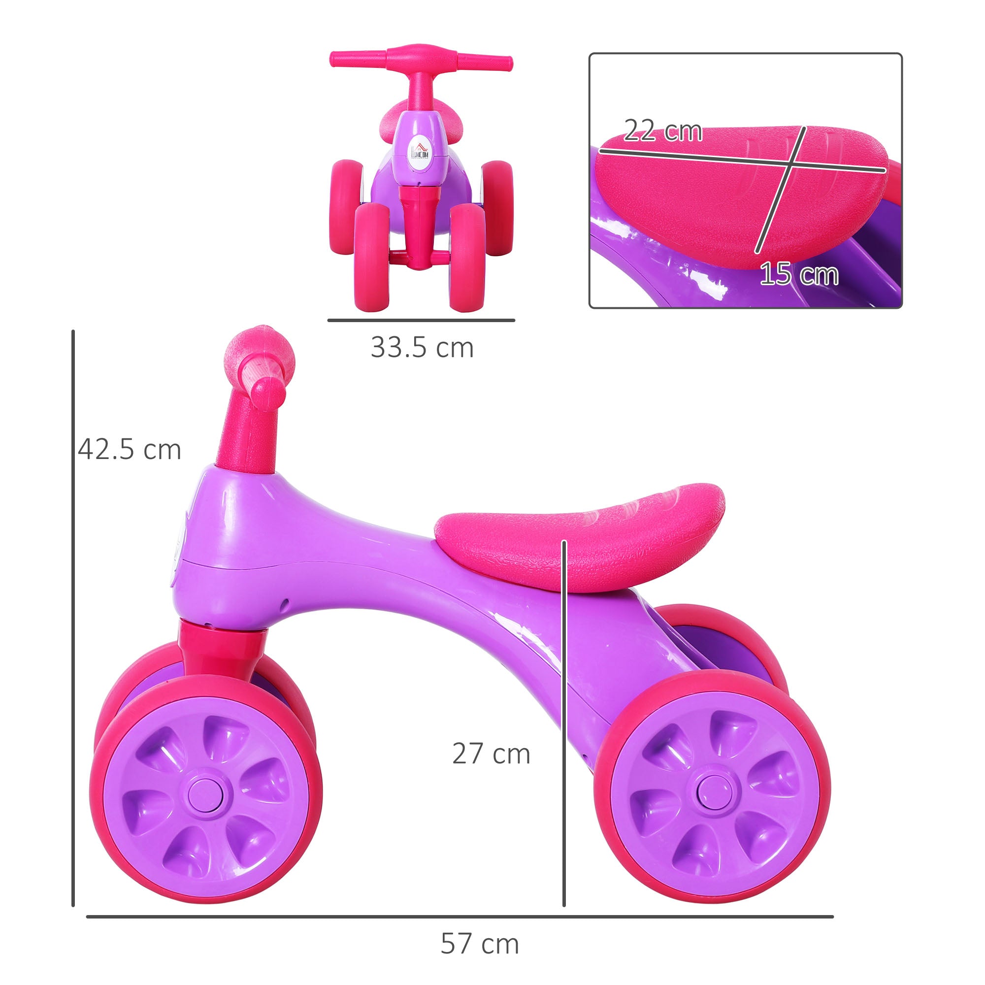 HOMCOM Toddler Balance Ride