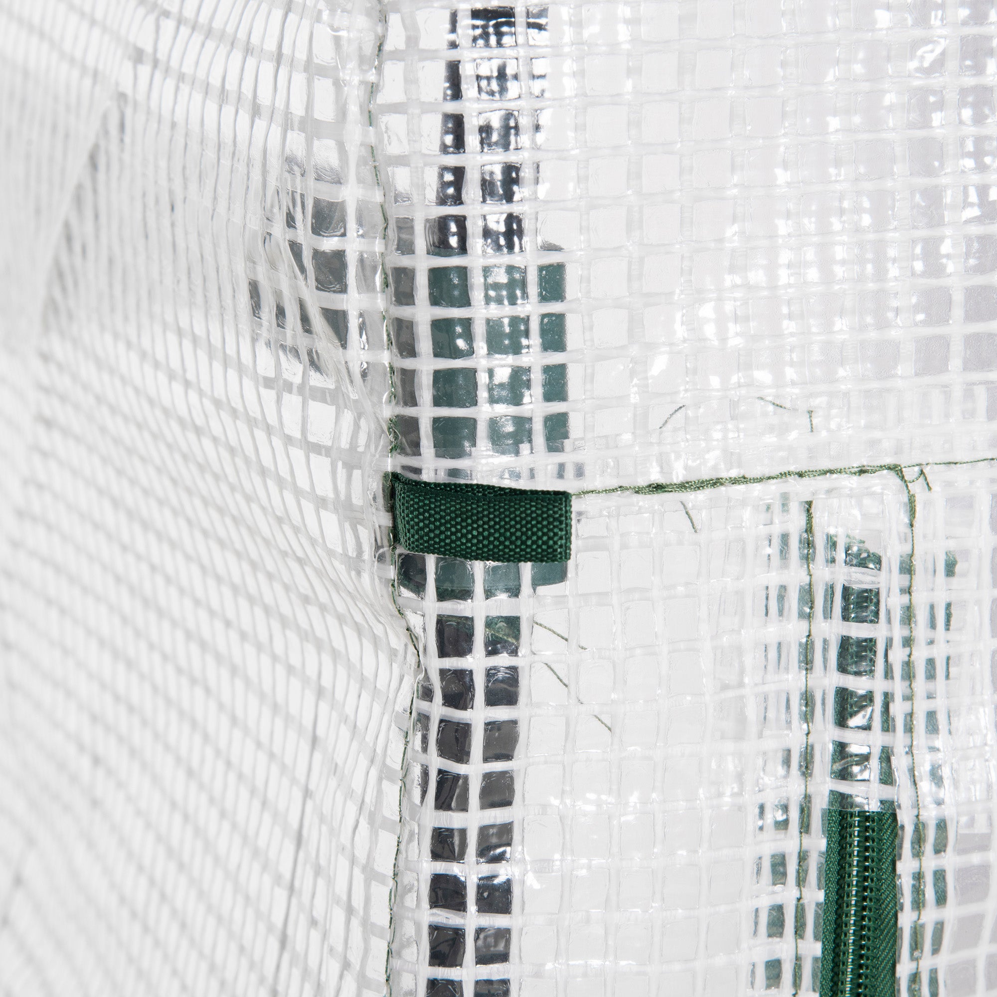 Kozy 4 Tier Mini Greenhouse, Portable Compact Green House with Steel Frame, PE Cover, Roll-up Door, 70 x 50 x 160 cm, White