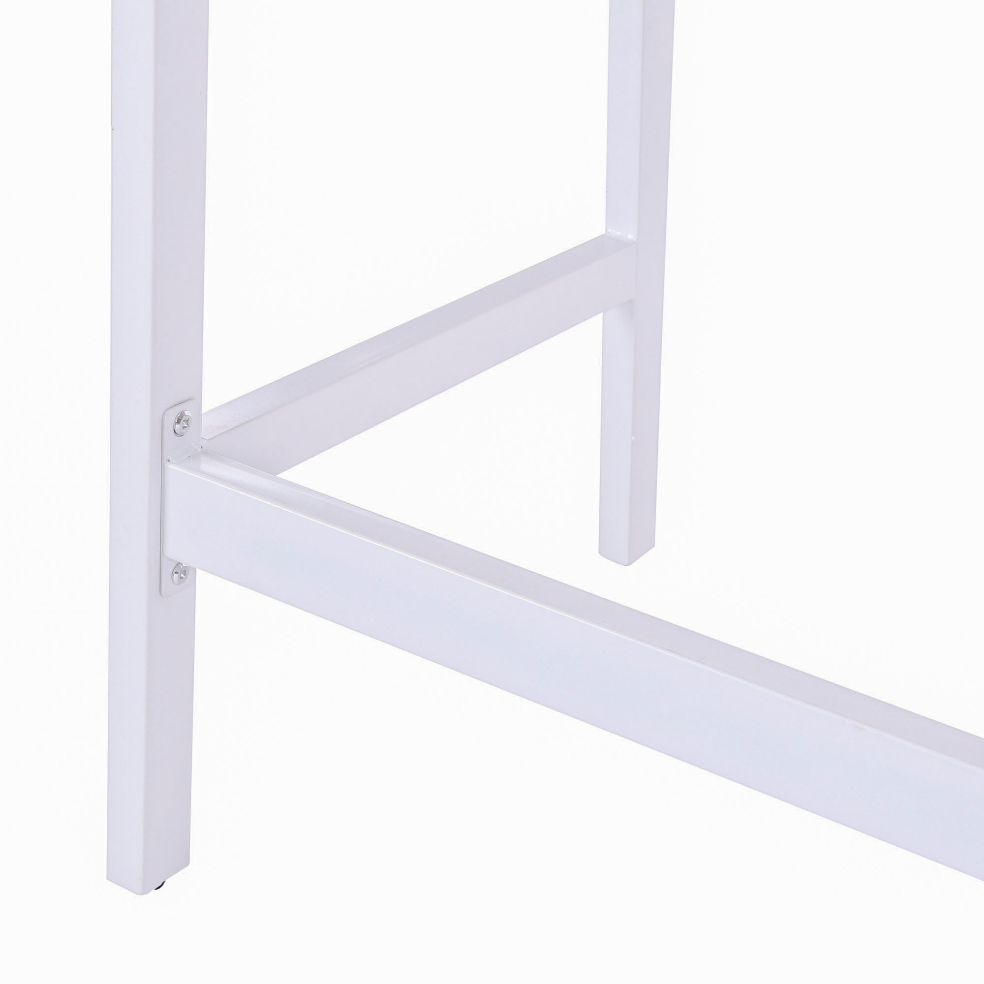 Kozy Computer Desk, Writing Desk, Study Workstation with Drawer, Storage Compartments, Cable Management, Laptop Table, Metal Frame, 100 x 55 x 81.5cm, Oak and White