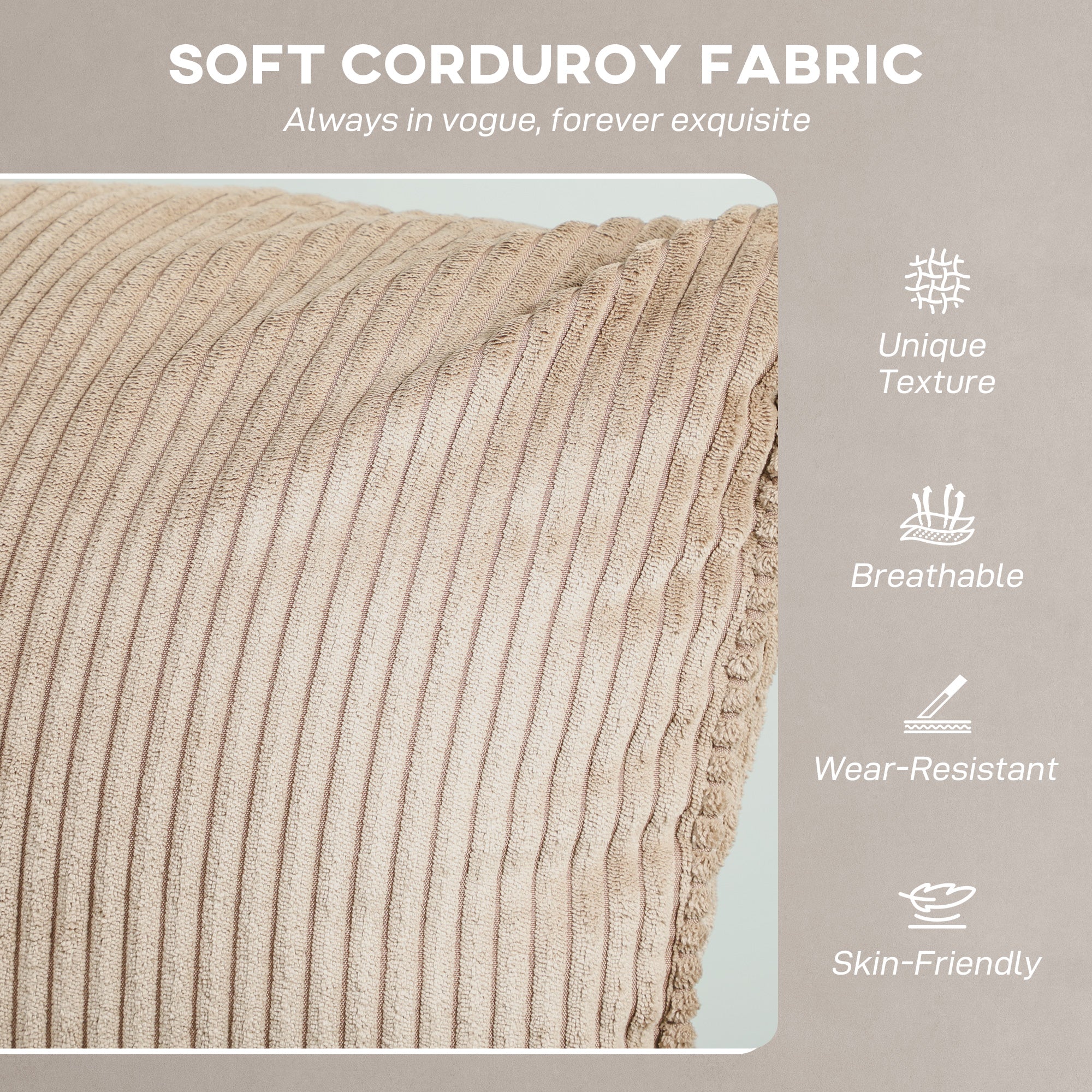 Kozy - Corduroy Electric Massage Recliner - Brown