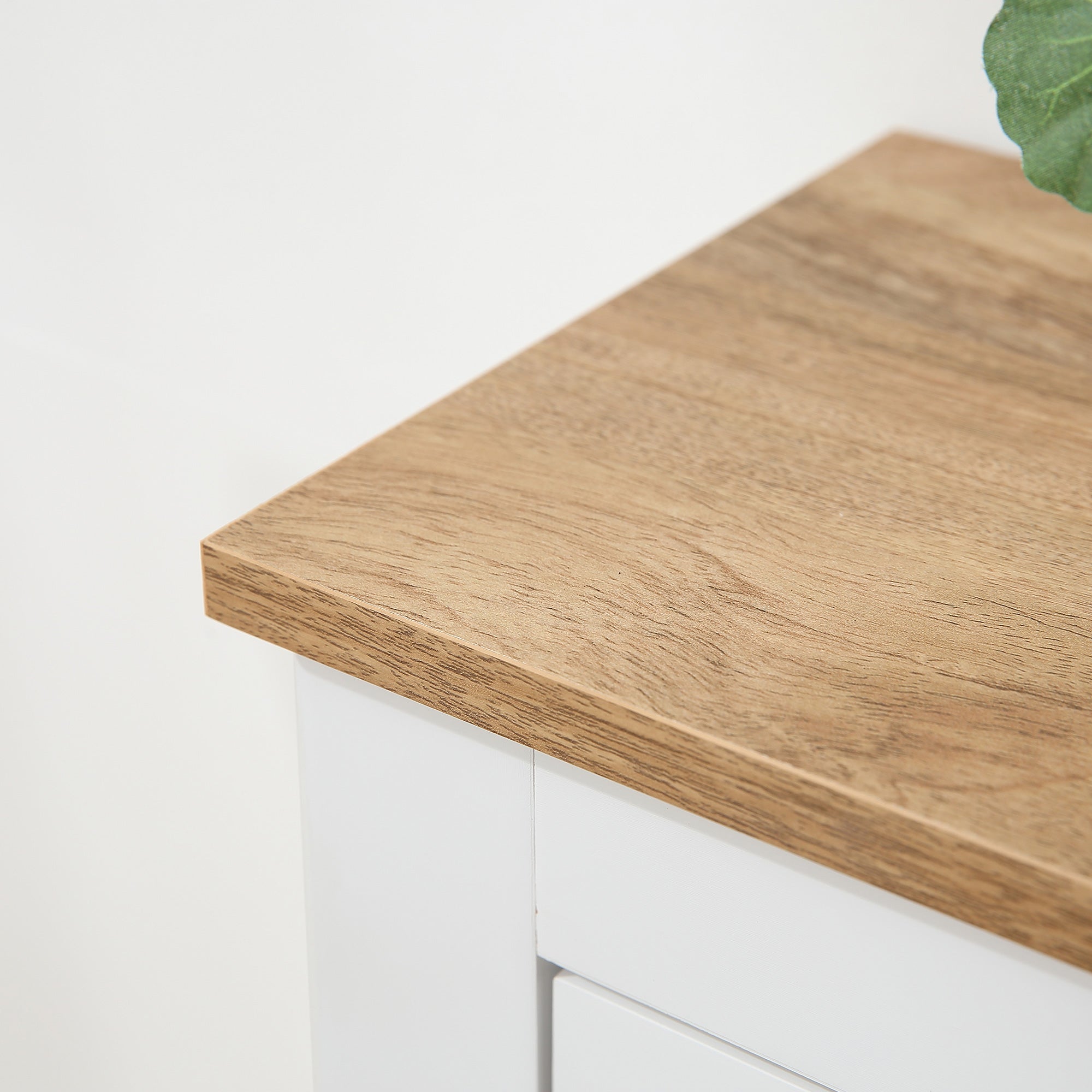 Kozy 2 Drawer Shoe Cabinet Modern Narrow Shoe Cupboard Hallway Wooden Storage Organiser with Flip Doors Adjustable Shelf for 6-12 Pairs, White