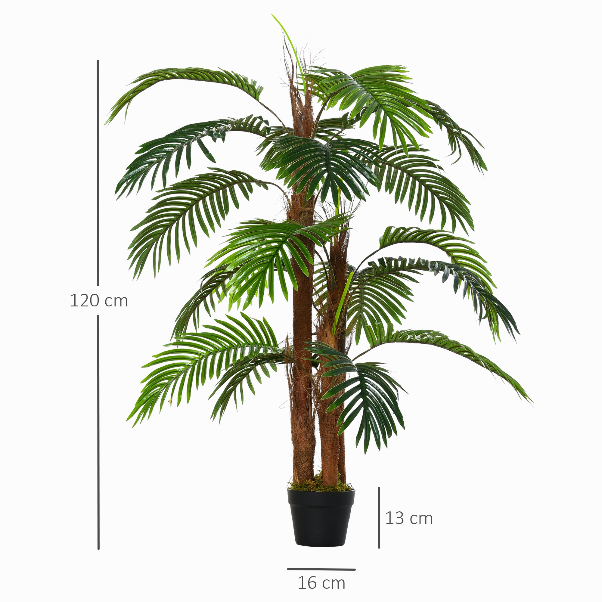 Kozy Artificial Plant Bamboo Artificial Tree Height 120 cm with Pot for Home Indoor Decor