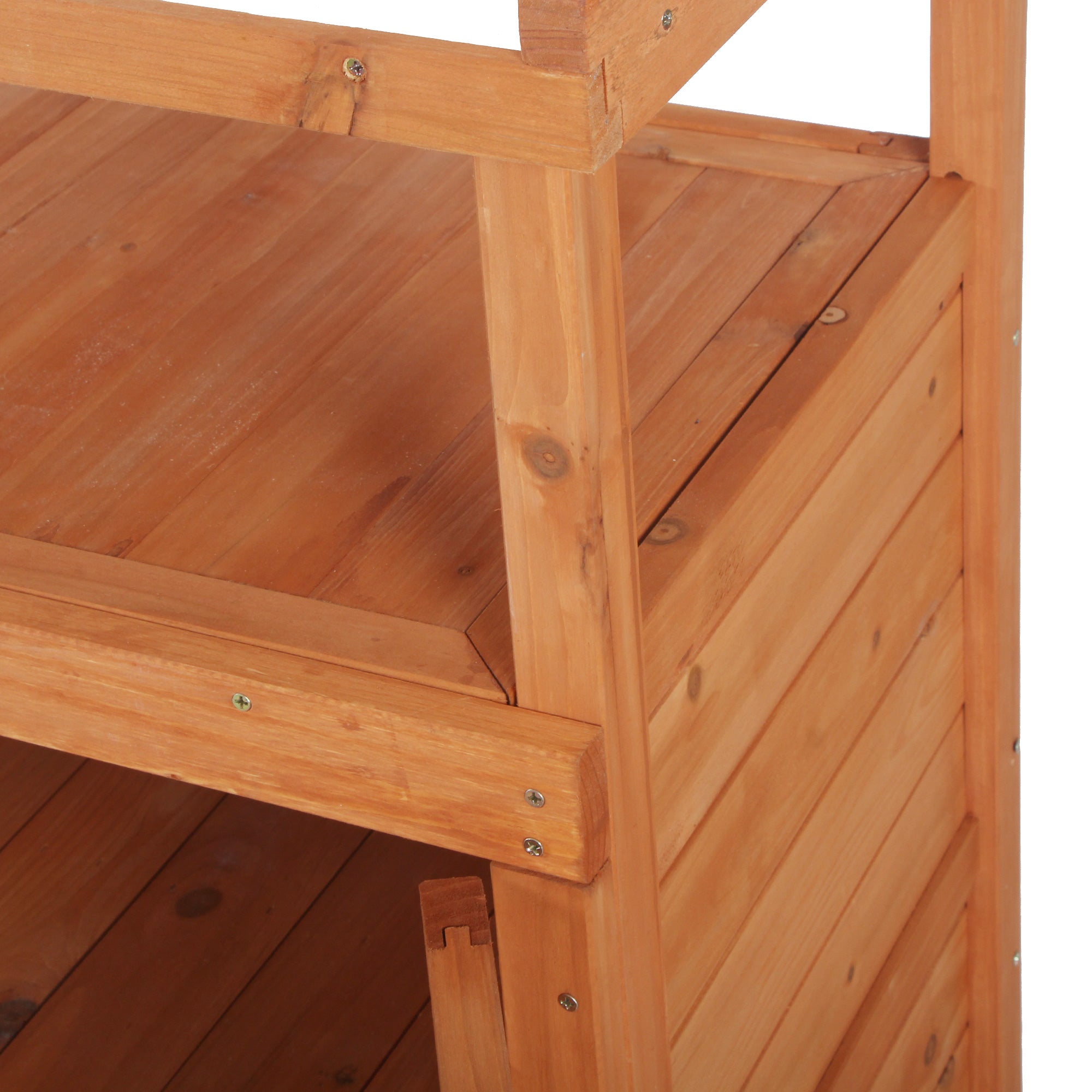 Kozy Multi-function Potting Bench Table w/ Storage Cabinet and Galvanized Table Top, Wooden Planting Workstation, 98cm x 47cm x 105cm