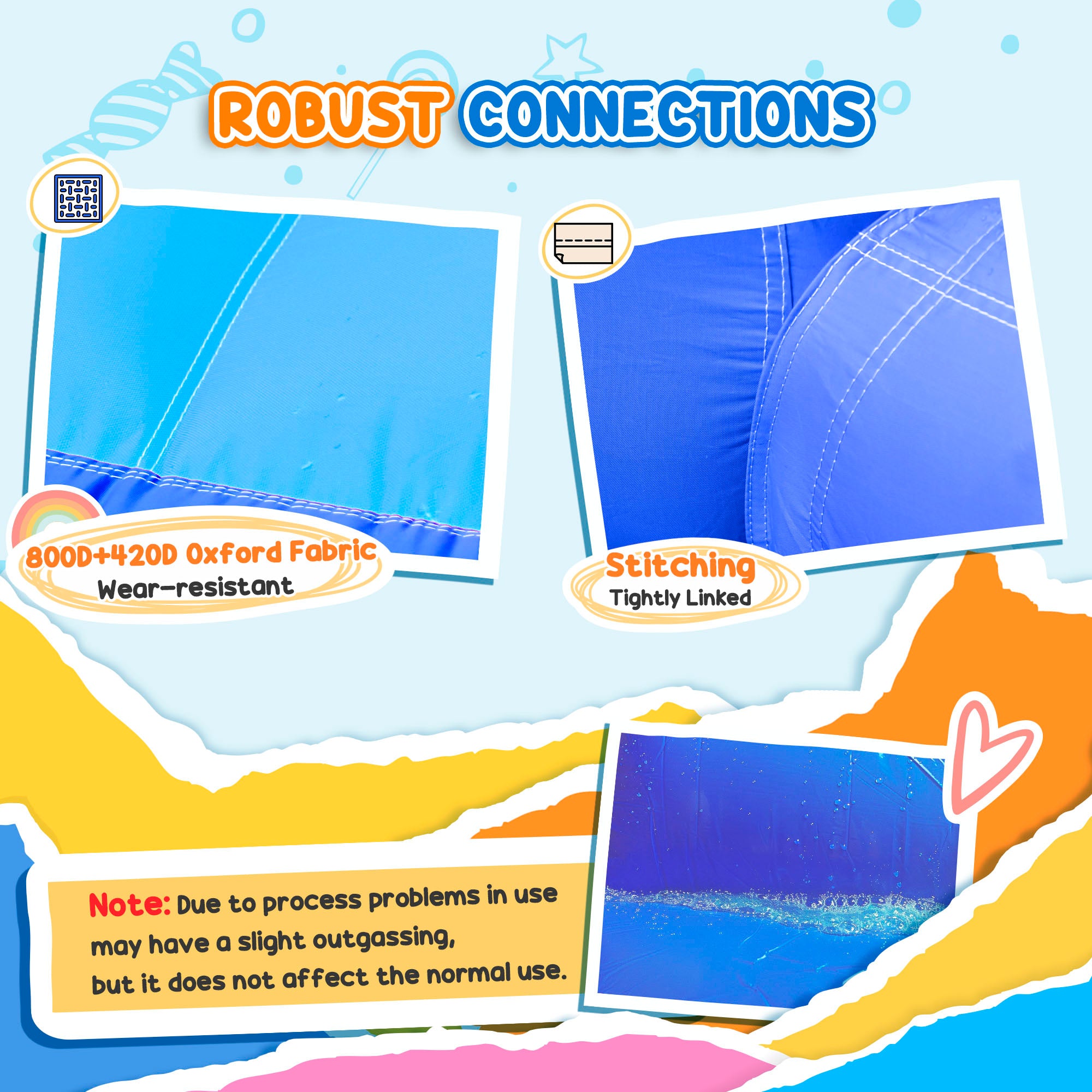 Kozy 4 in 1 Kids Bouncy Castle Extra Large Double Slides & Trampoline Design Inflatable House Pool Climbing Wall with Blower Carrybag for Kids Age 3-8, 3.8 x 3.7 x 2.3m