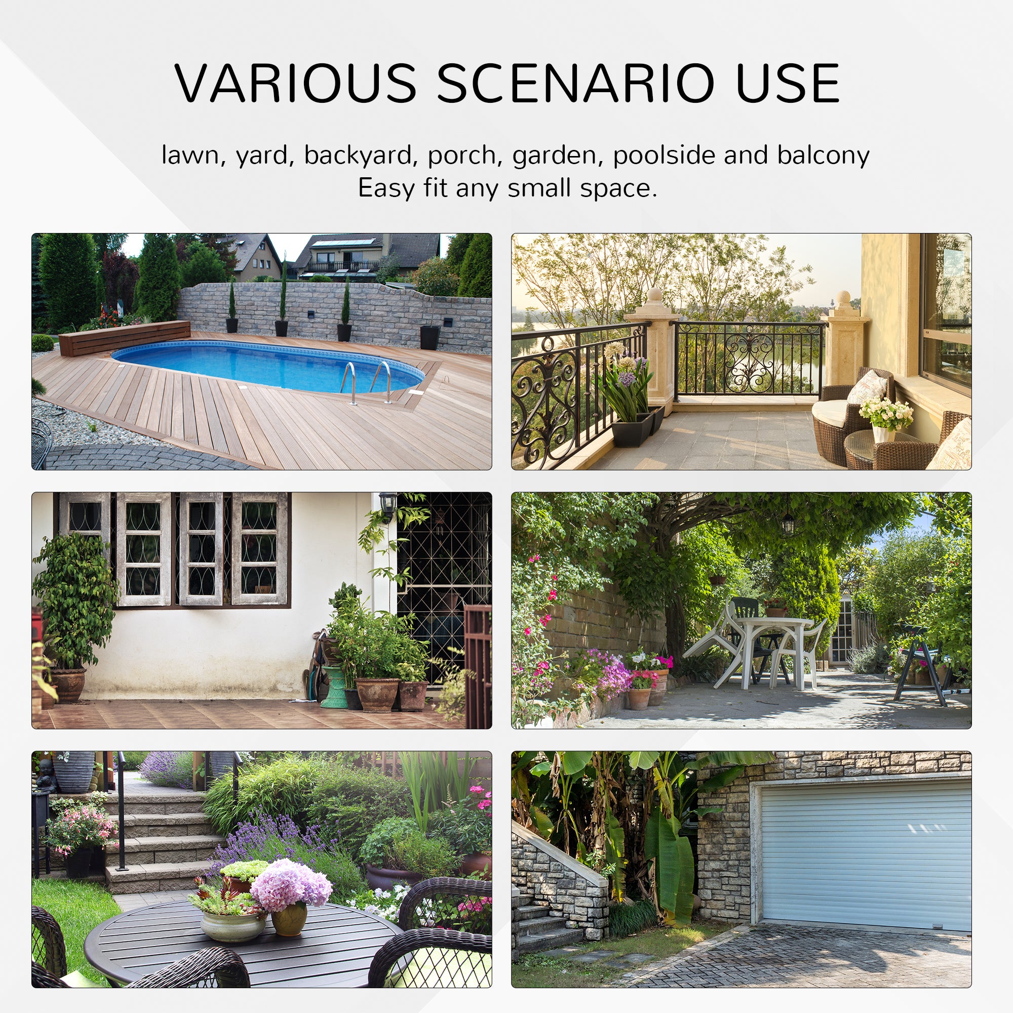 Kozy Folding Rattan Garden Dining Table, 68 cm Round Rattan Garden Table with Water Ripple Tempered Glass Top, Wicker Edging  and Steel Frame for Outdoor, Patio, Brown