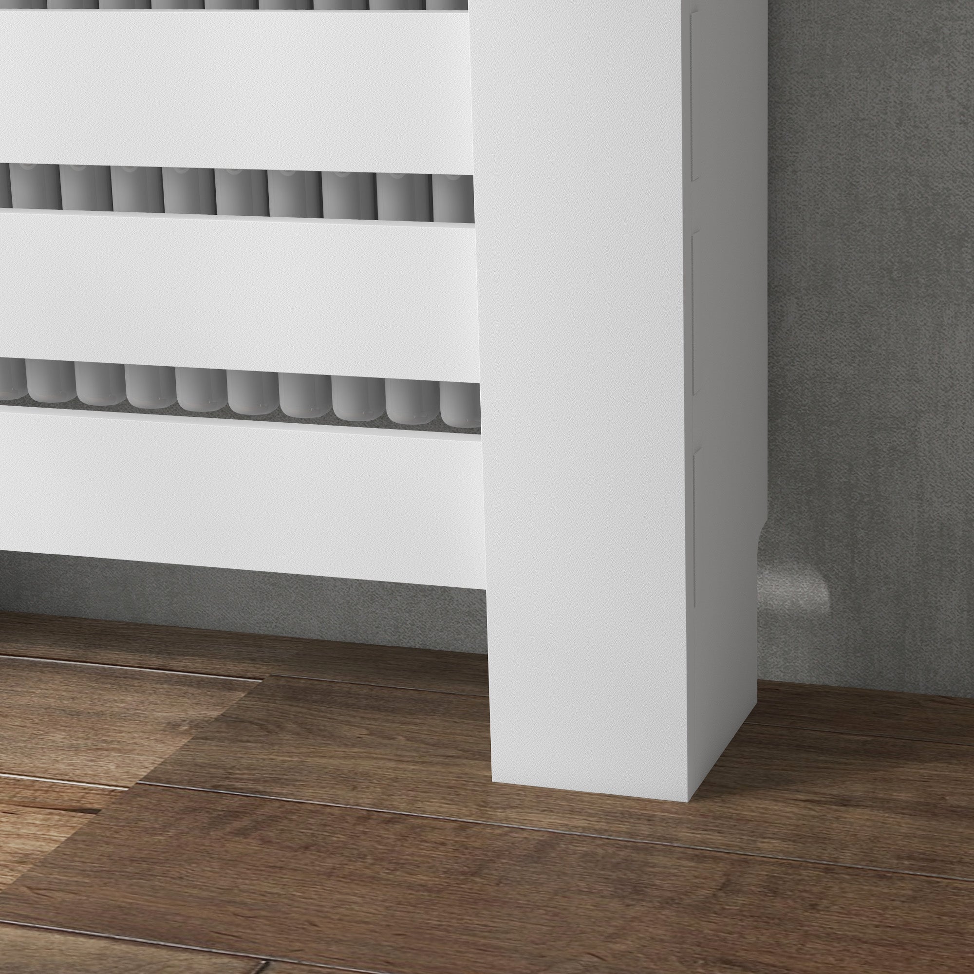 Kozy - 95.5H x 78Wcm Radiator Cover, with Drawer - White