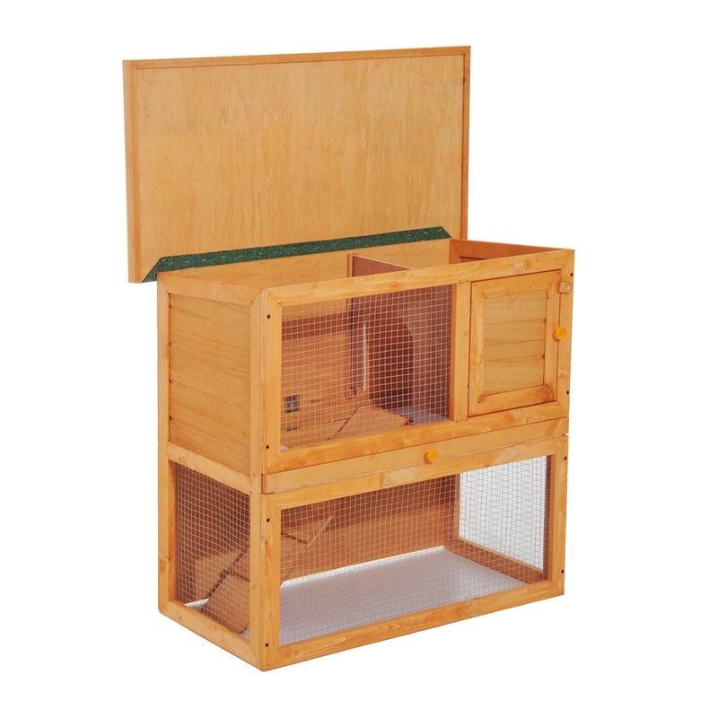Wooden 2 Tiers Guinea Pigs Hutches