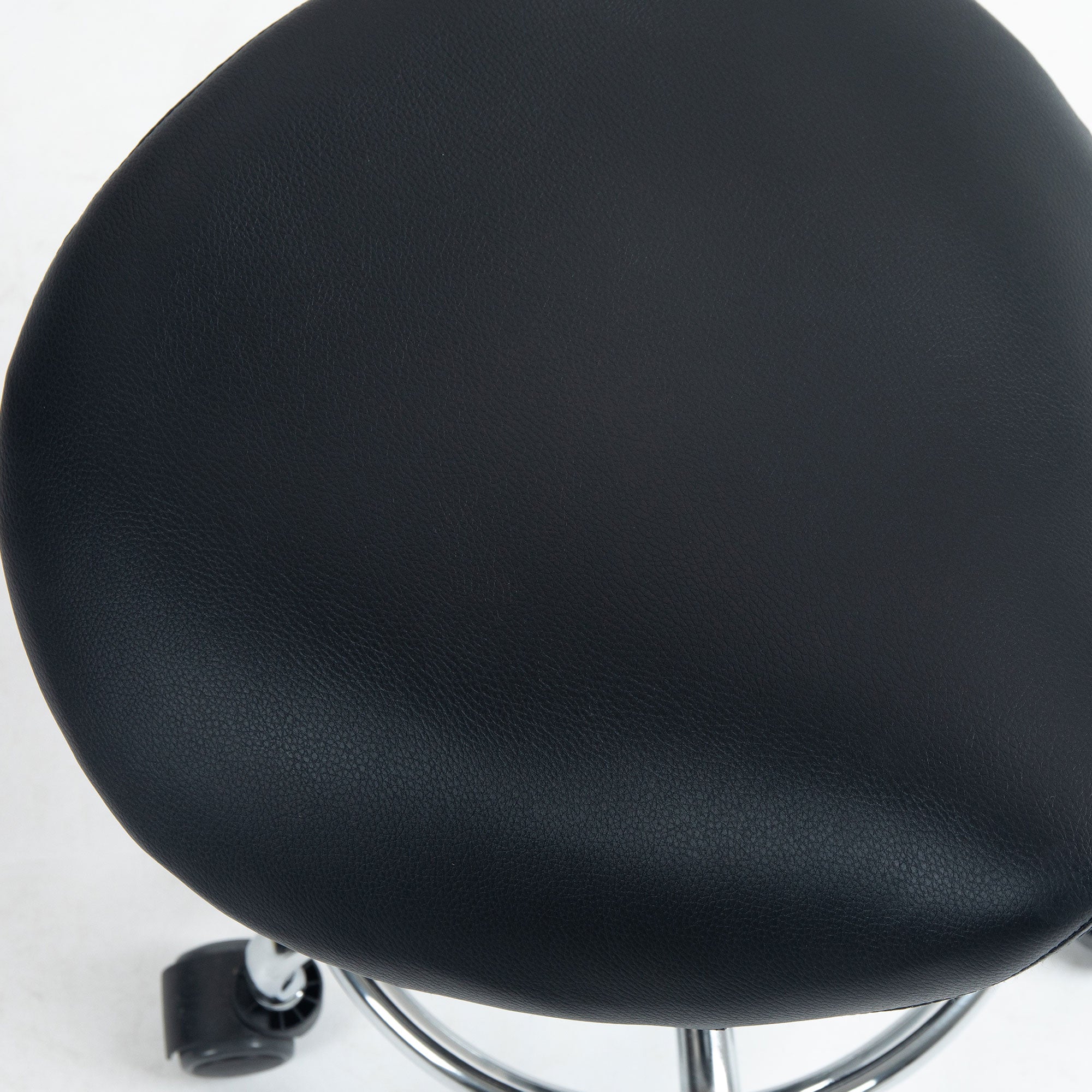 Kozy Salon Saddle Stool, Rolling Saddle Chair for Massage, Spa, Clinic, Beauty, Hairdressing and Tattoo, Black