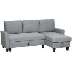 Kozy Three-Seater Storage Sofa Bed - Grey