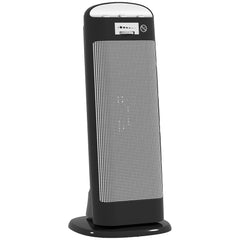 Kozy Ceramic Space Heater, 2000W Fan Electric Heater with 4 Modes, Adjustable Thermostat, 55° Oscillation, Tip-Over and Overheat Protection for Bedroom, Home Office, Black