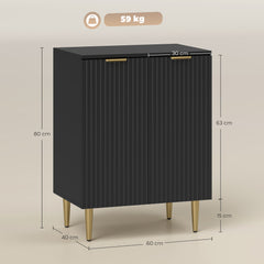 Kozy Adjustable Shelf Sideboard - Black