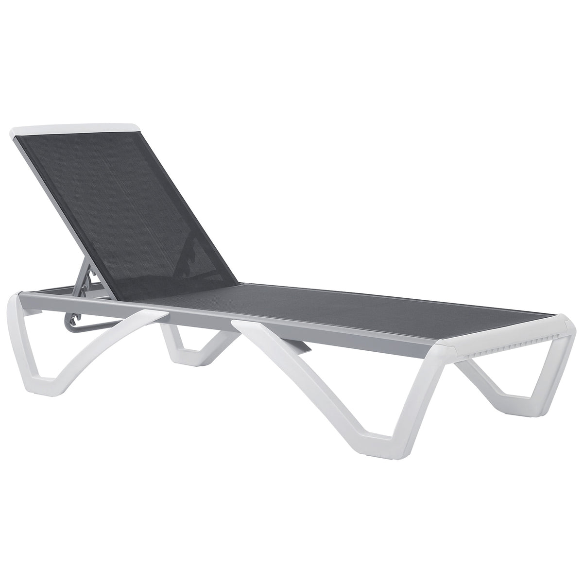 Kozy Aluminium Frame Sun Lounger, with Adjustable Back - Grey