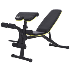 Kozy PVC Upholstered Steel Sit-Up/Dumbbell Duo Bench Black