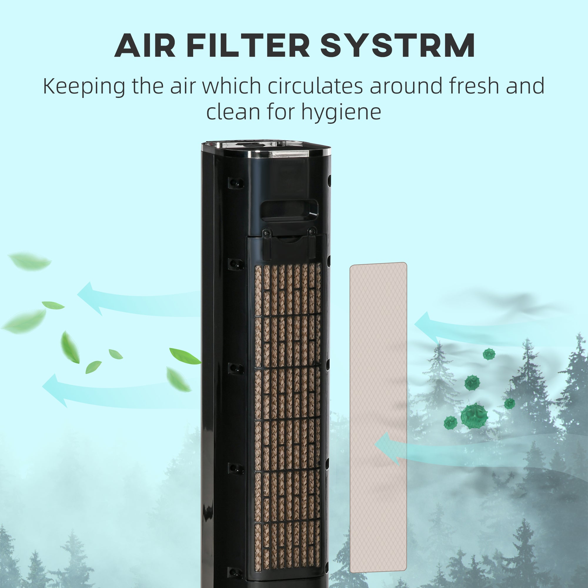 Kozy Portable Air Cooler, 6L Tank Humidifier Evaporative Ice Cooling Fan Water Conditioner Unit with 3 Modes, 3 Speed, Remote, Timer, Oscillating for Home Bedroom, White