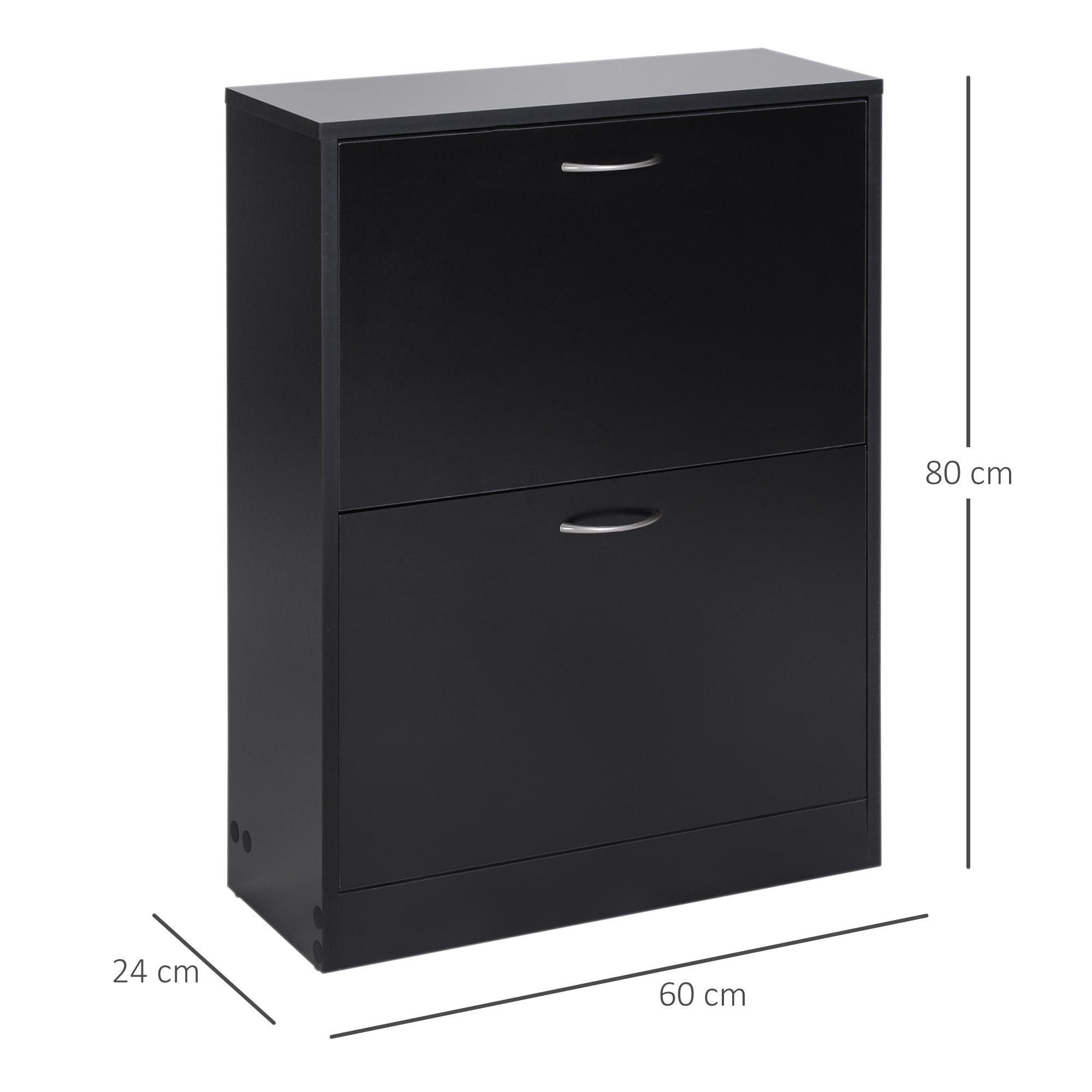 HOMCOM Modern Shoe Cabinet, 2