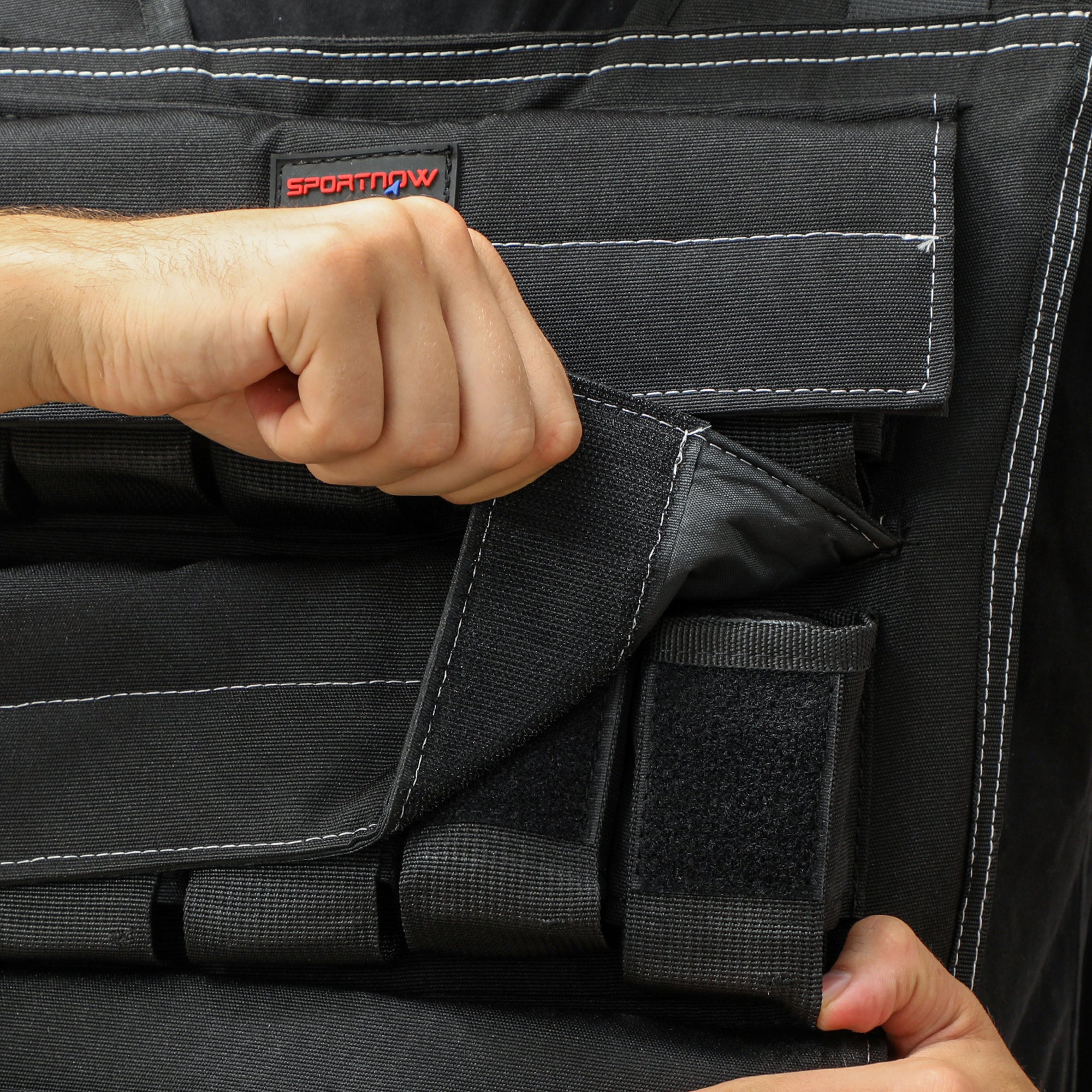 Kozy 30KG Adjustable Weighted Vest, Running Weight Vest, with 30 Metal Weights, Reflective Strips, for Running, Exercise