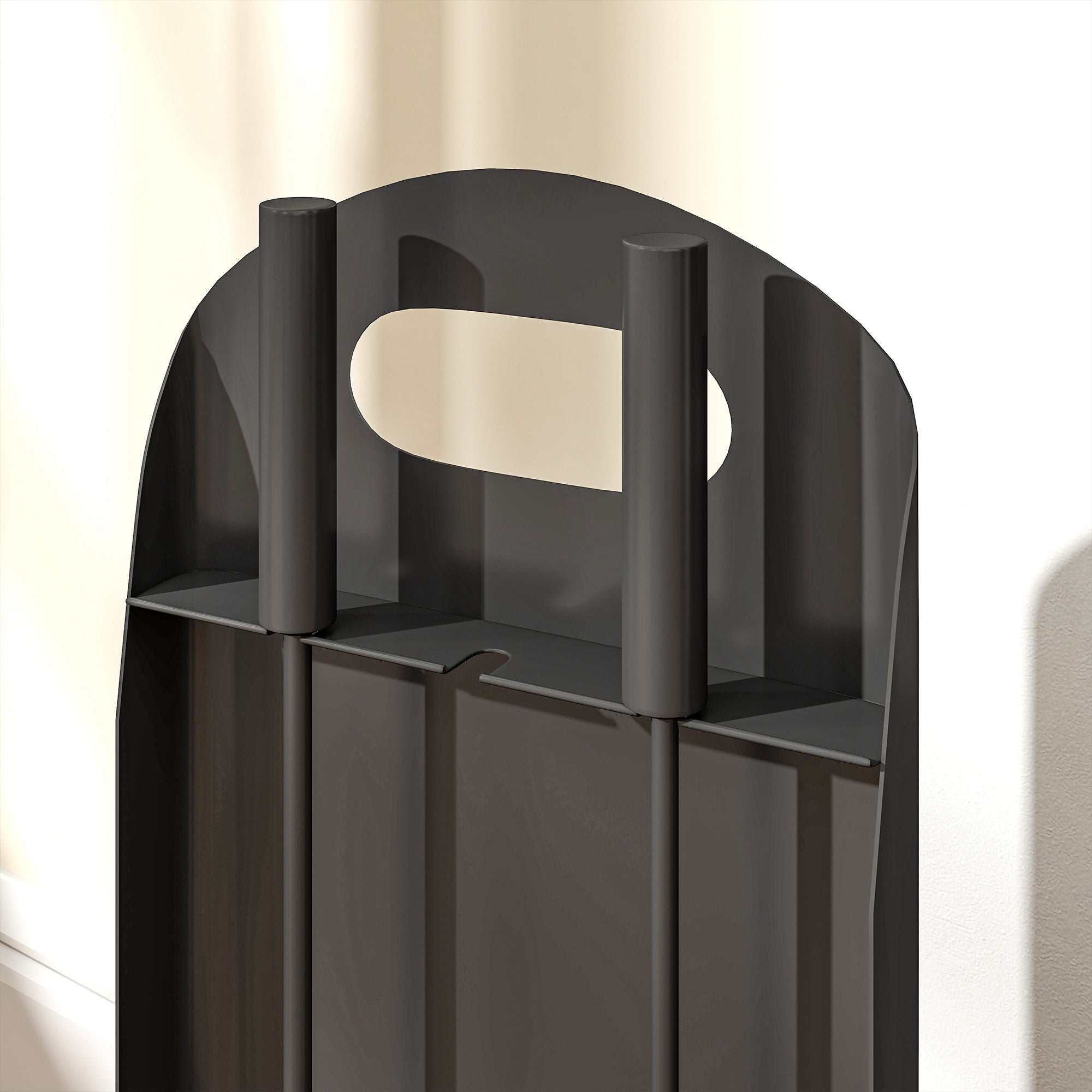 Kozy - 4 Pieces Fireplace Companion Set, Metal Fireplace Accessories Fireside Companion Set with Broom, Shovel, Poker, Bucket, Black