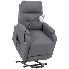 Kozy - Electric Rise/Recline Armchair, with Reading Light - Grey