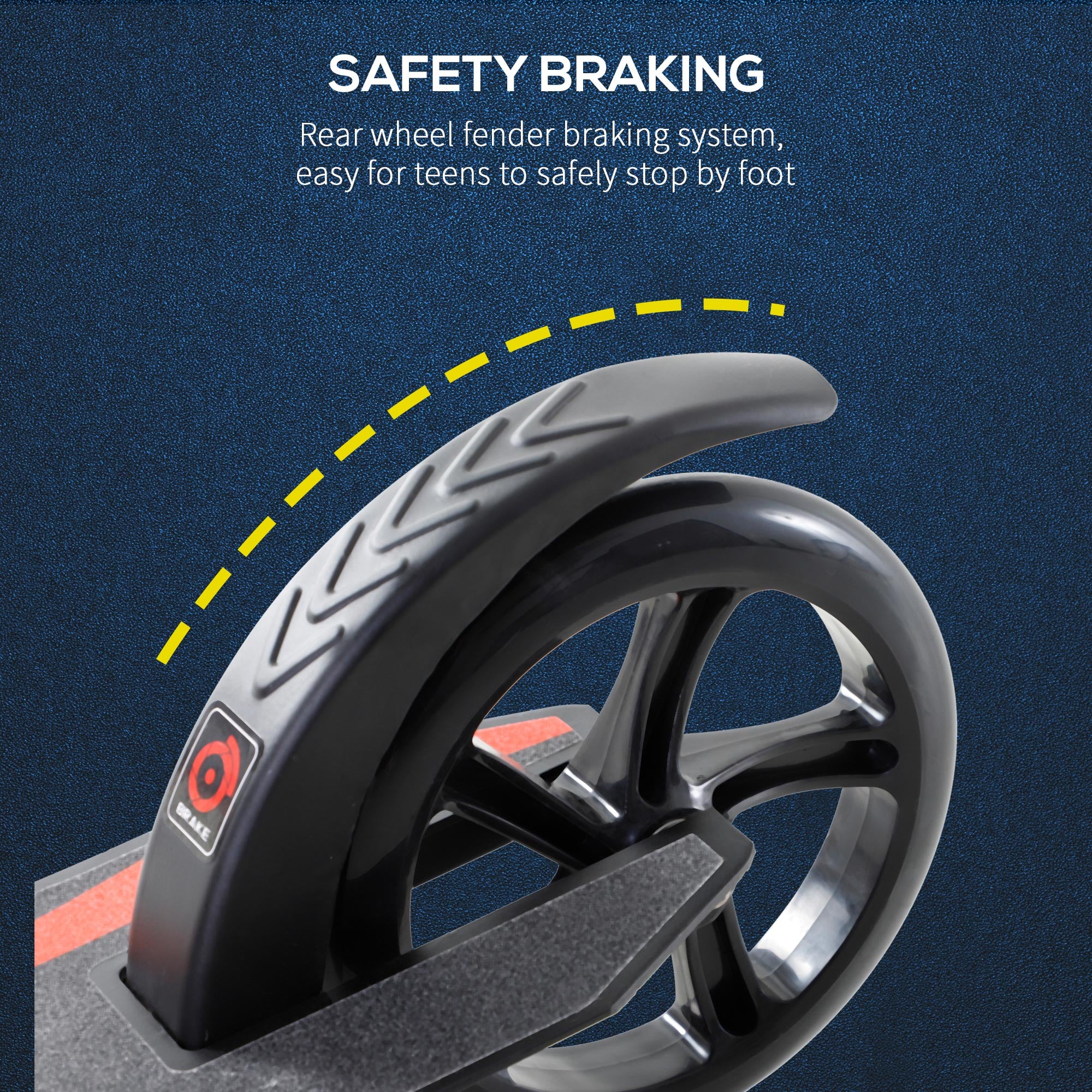 Kozy Foldable Kick Scooter with Double Shock Absorption and Big Wheels, Height Adjustable Aluminium Frame Big Wheel Scooter for 14+ Teens Adult - Black