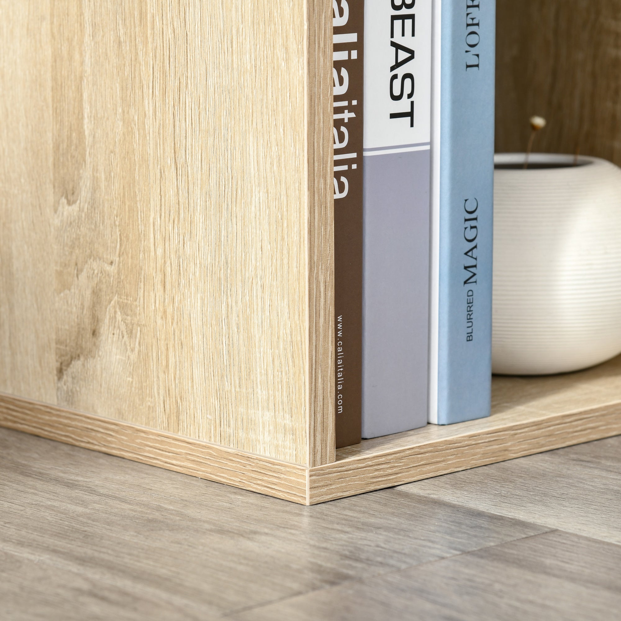 Kozy Six-Cube Bookcase - Oak Wood Effect