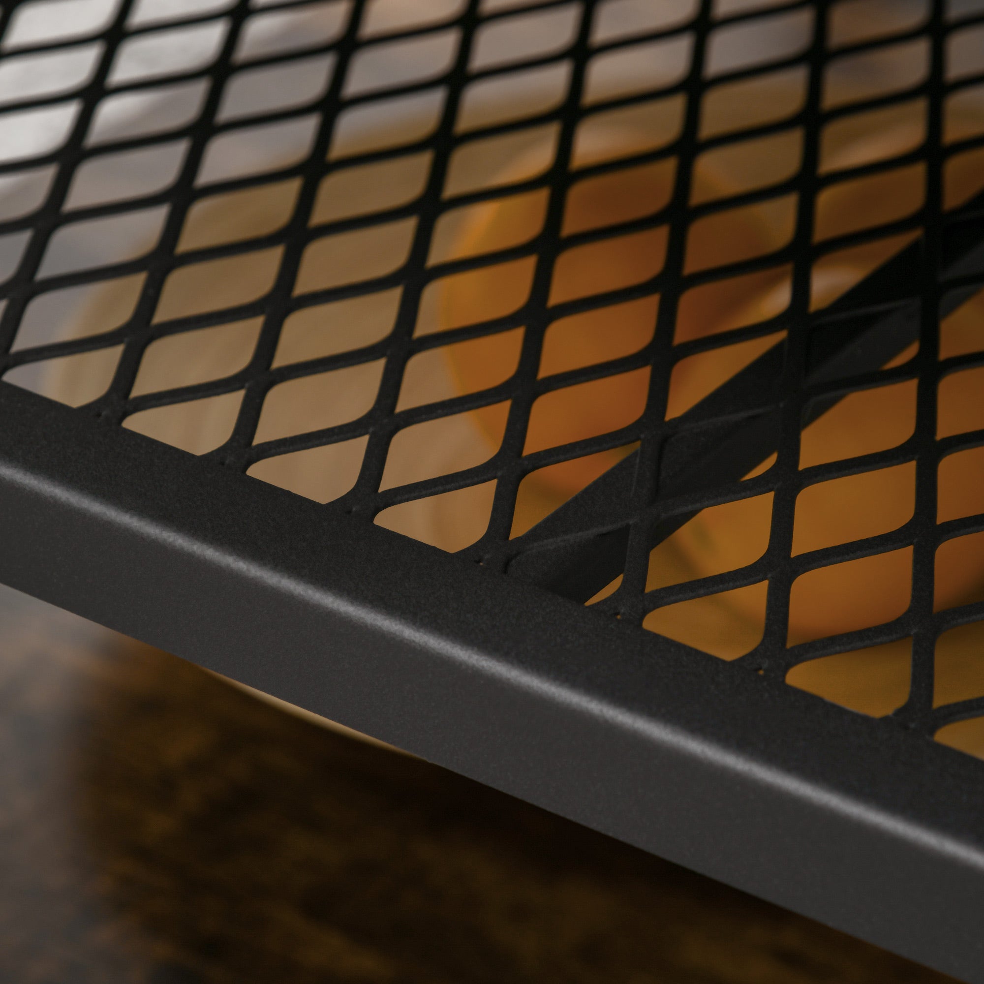 Kozy Coffee Table, Living Room Table with 3-Tier Storage Shelves, Square Tea Table for Home Office, Rustic Brown