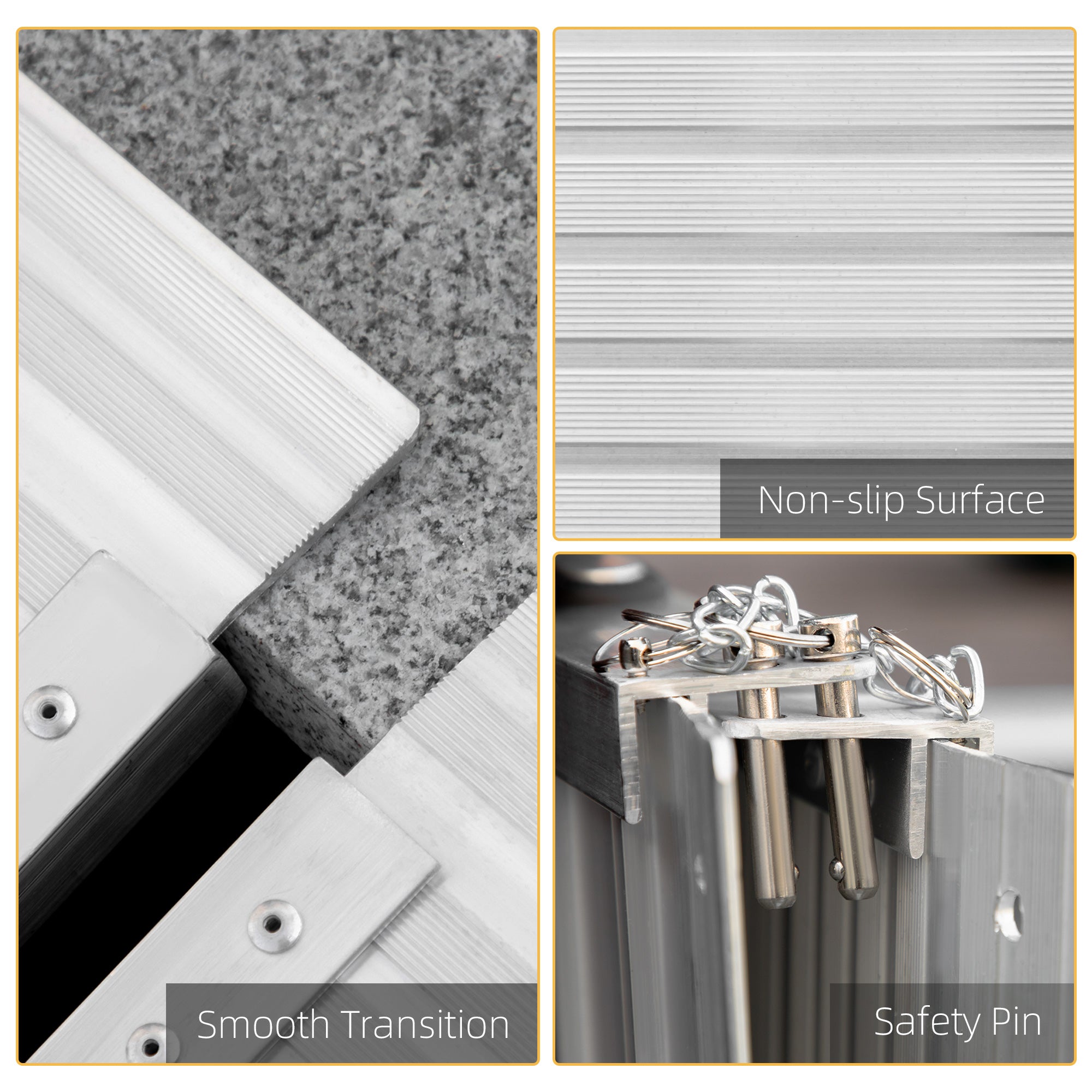 Kozy 4ft Folding Aluminum Wheelchair Ramp Scooter Portable Mobility Assist Suitcase Access Aid Disabled