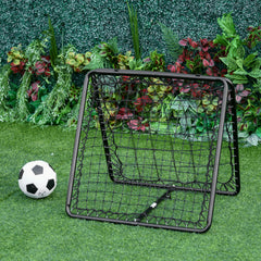 Kozy Angle Adjustable Double Sided Rebounder Net Training Aid Target Soccer Goal Kickback For Football, Baseball, Basketball - 75L x 75W cm