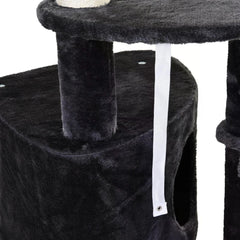 PawHut Vertical Cat Tree, Adjustable Height, Floor