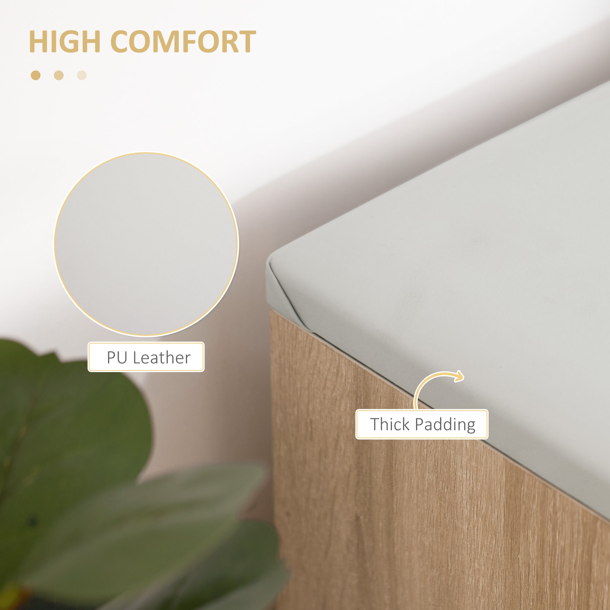 Kozy Shoes Cabinet Bench Hidden Storage Padded Seat Organiser Footwear Rack Hallway Oak Tone