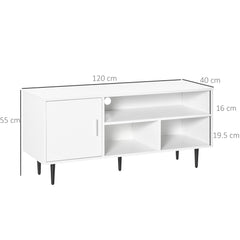 Kozy TV Stand Cabinet for TVs up to 60 Inches - White