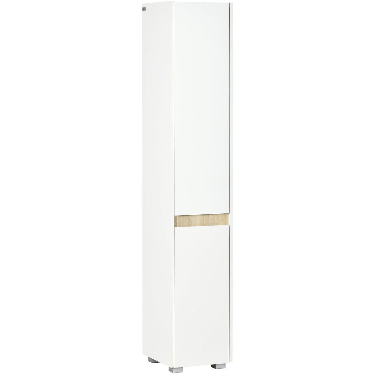 Kozy Tall Bathroom Cabinet with Adjustable Shelves, 5-Tier Modern Freestanding Tallboy with Storage Cabinets, White