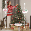 5ft Artificial Christmas Tree with Realistic Branches, Easy Assembly