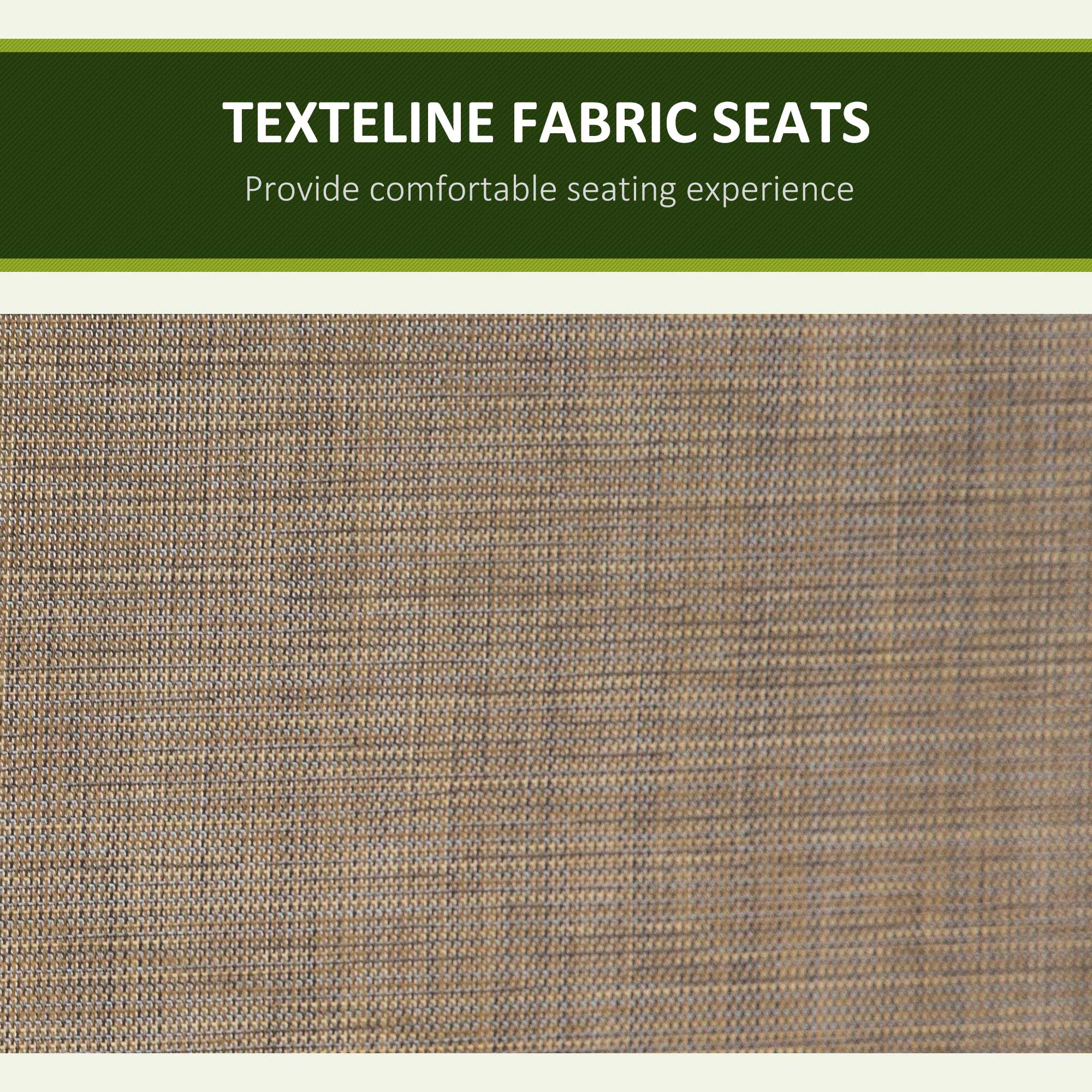 Kozy 3 Seater Garden Swing Seat Outdoor Swing Chair with High Back Design, Steel Frame, Side Pouches, Adjustable Canopy, Brown