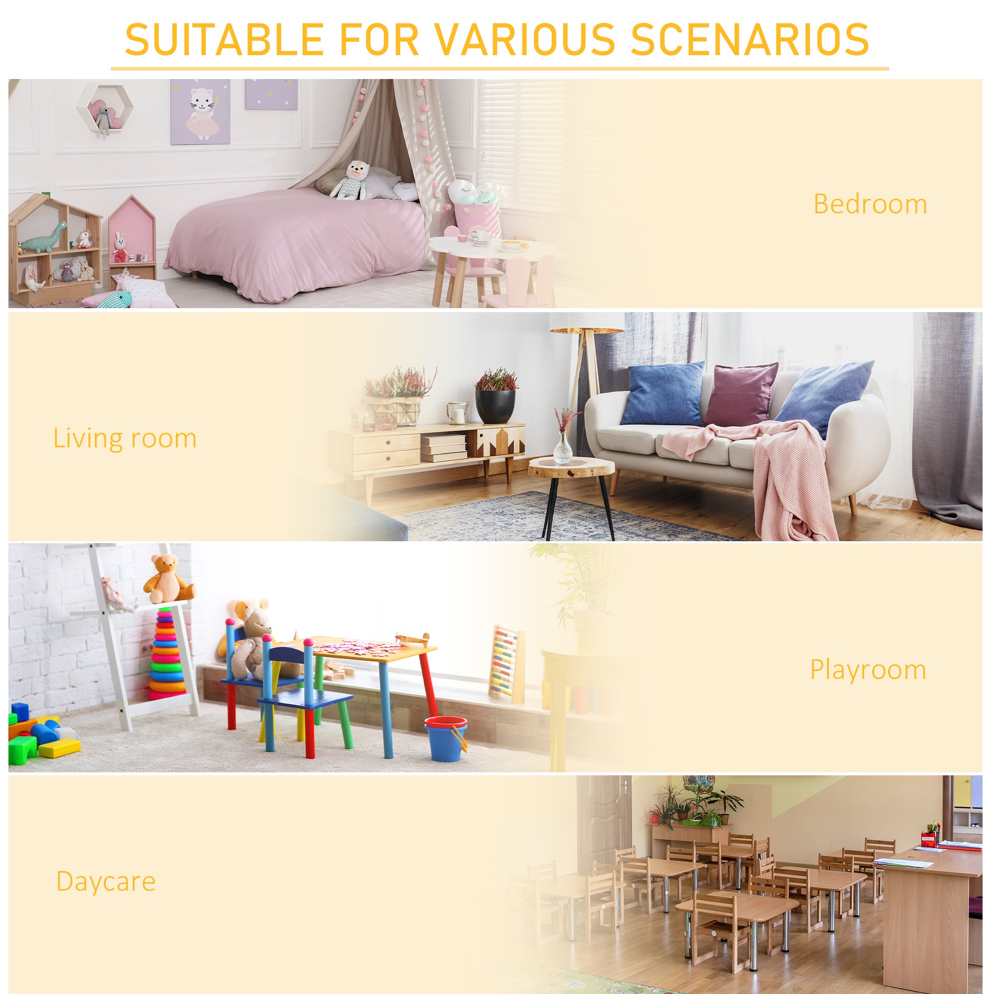 Kozy Kids Bookcase, 3 Tier Toy Organiser Storage Unit BookShelf with 3 Non-woven Fabric Drawers, Anti-tip Device, for Bedroom, Children's Room, Playroom, Grey