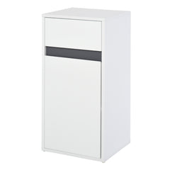 Kozy MDF Tri-Compartment Bathroom Storage Cabinet White