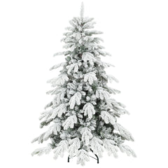 Kozy - 5ft Super Flocked Christmas Tree - Green/White
