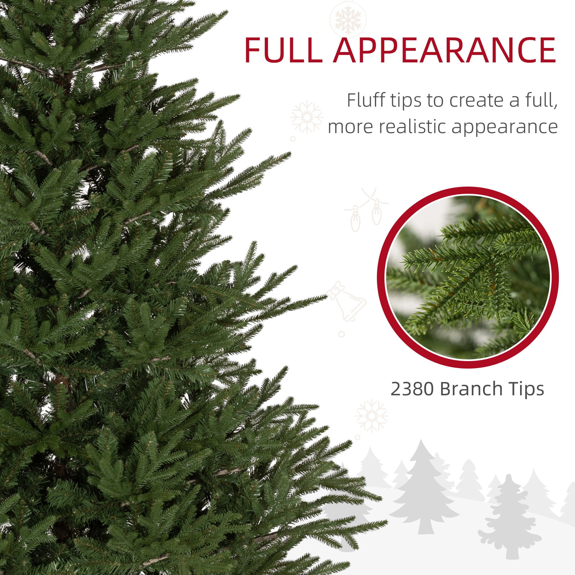 Kozy - 5ft Bushy and Bare Artificial Christmas Tree - Green